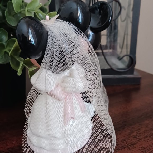 Vintage Disney China Mickey and Minnie Wedding Figurine - Picture 5 of 10